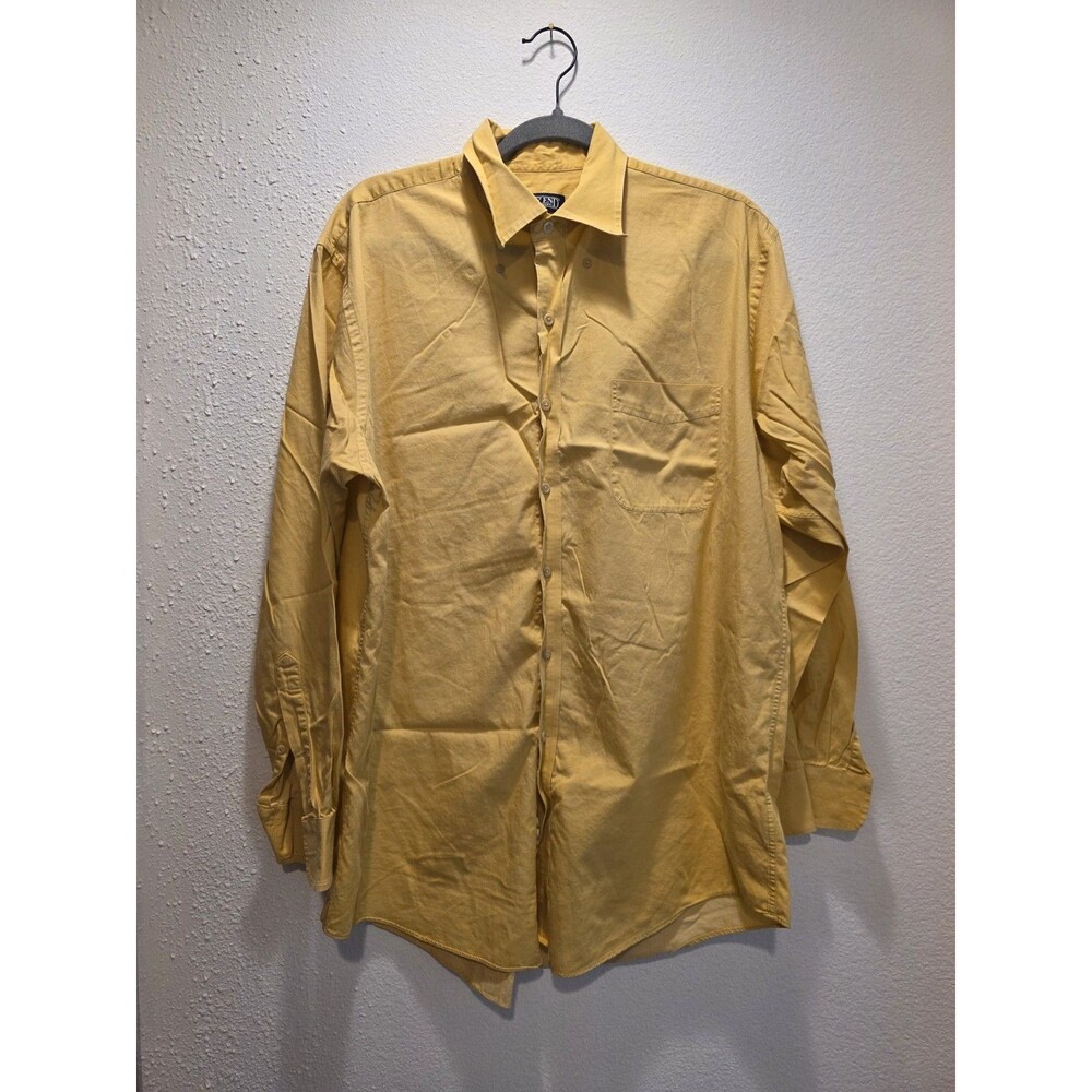 Lands End Mens Traditional Fit Longsleeve Causal Dress Shirt Size Large - Picture 1 of 8